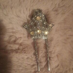 Crown Hair Accesory,detailed hair hinged hair clip